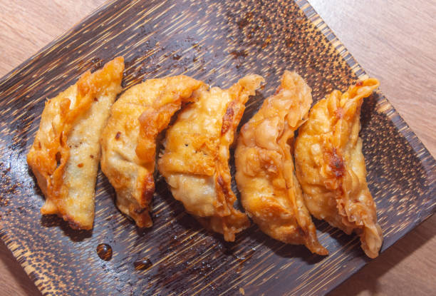istock Japanese gyoza or dumplings snack on plate 1083693838