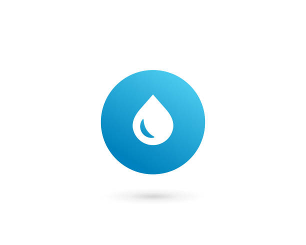 ilustraciones, imágenes clip art, dibujos animados e iconos de stock de letra o con diseño de icono de logotipo de gota de agua - distilled water