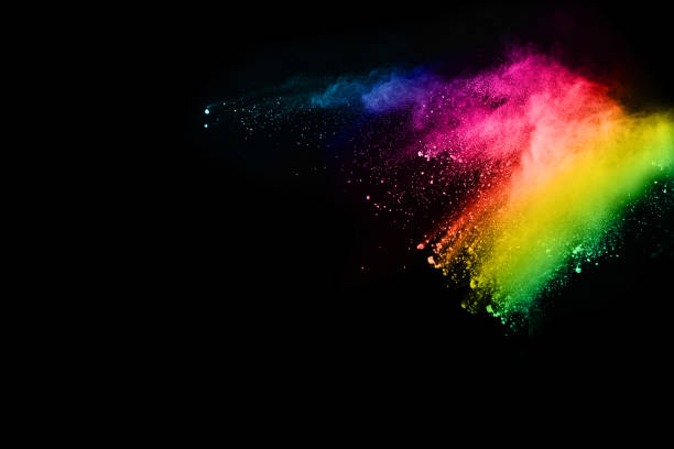 istock abstract colored dust explosion on a black background.abstract powder splatted background,Freeze motion of color powder exploding/throwing color powder, multicolored glitter texture. 1083696350