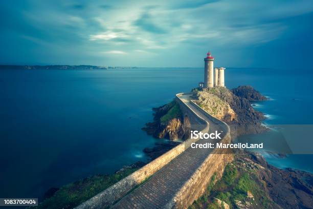 The Petit Minou Lighthouse Britanny France Stock Photo - Download Image Now - Brittany - France, Brest - Brittany, Lighthouse