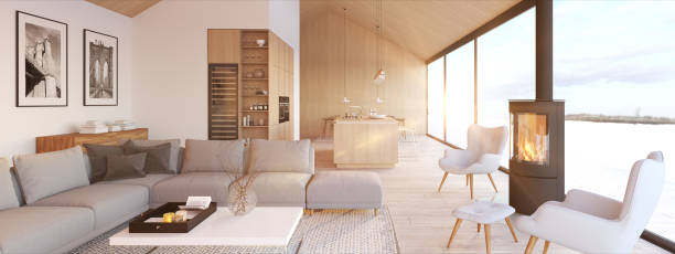 istock new modern scandinavian loft apartment. 3d rendering 1083704128