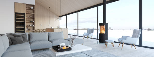 istock new modern scandinavian loft apartment. 3d rendering 1083704186