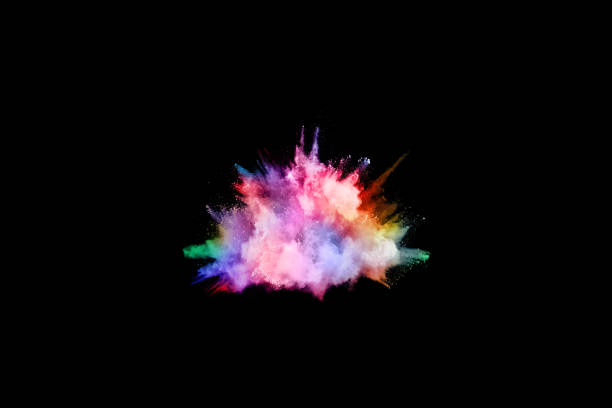 istock abstract colored dust explosion on a black background.abstract powder splatted background,Freeze motion of color powder exploding/throwing color powder, multicolored glitter texture. 1083704418