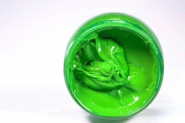 Photo of UFO green color of screen printing ink