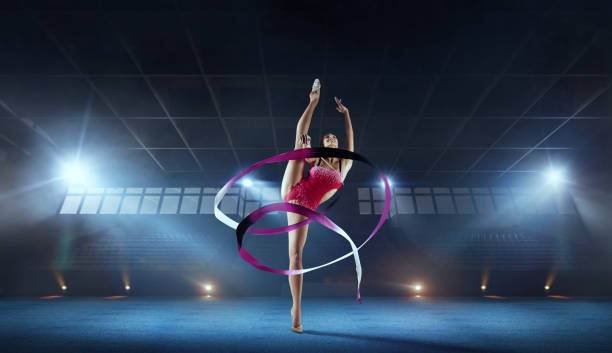 新体操 - floor gymnastics ストックフォトと画像