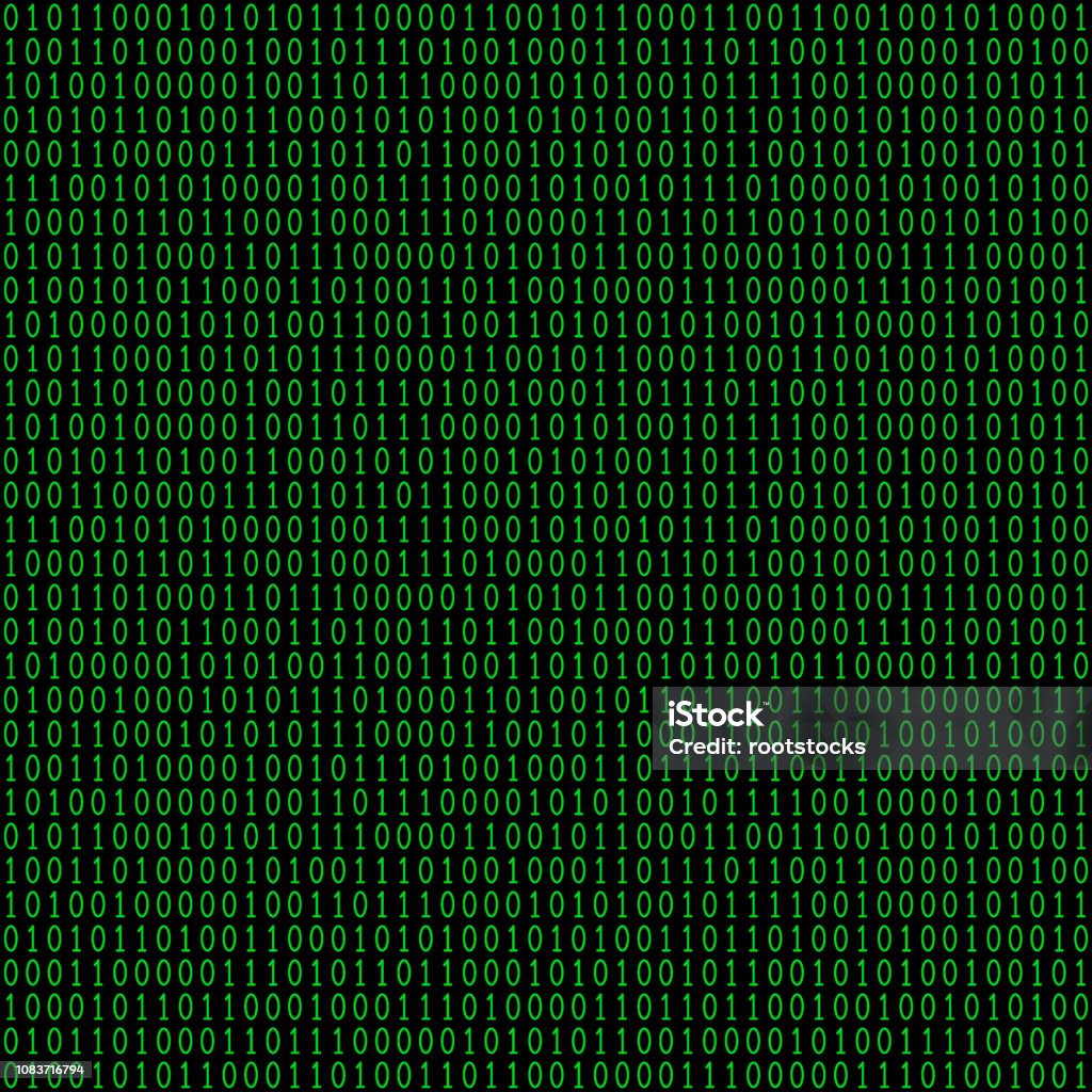 Binary Code Seamless Pattern Stock Illustration - Download Image Now ...