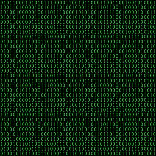 Vector illustration of Binary code seamless pattern