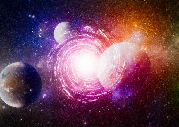 istock Futuristic abstract space background. Night sky with stars and nebula. Elements of this image furnished by NASA 1083717052
