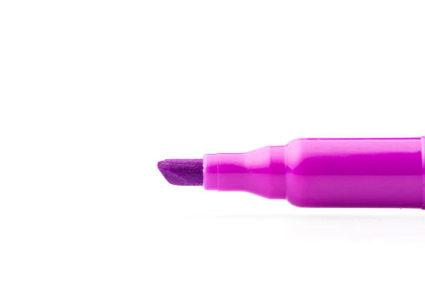 istock violet felt-tip pen isolated on white background, close up 1083730026
