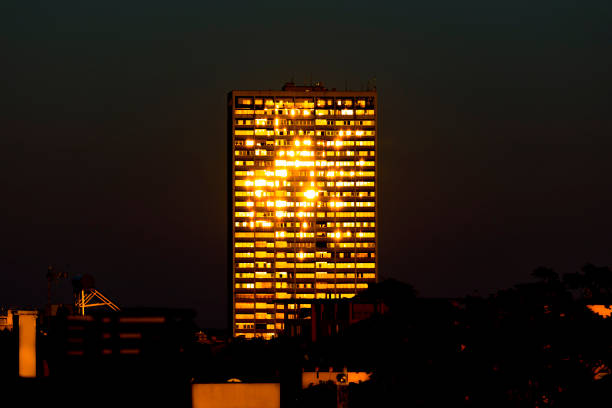 istock Sunset over the city 1083735584