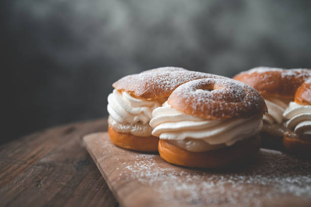 istock Baked traditional Swedish Lusse-semla dessert 1083739020