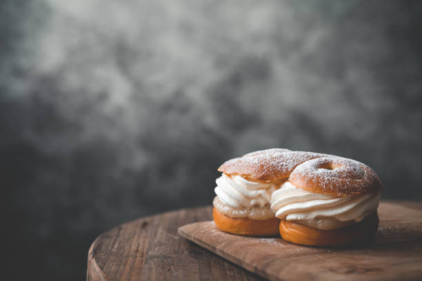 istock Baked traditional Swedish Lusse-semla dessert 1083739024