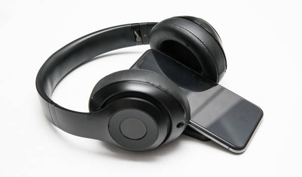 istock Headphones with smartphone 1083741378