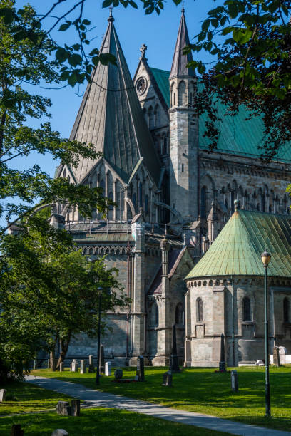 istock Nidaros Cathedral in Trondheim, Norway 1083744576