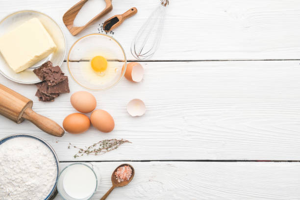 istock Ingredients for the preparation of bakery products 1083769424