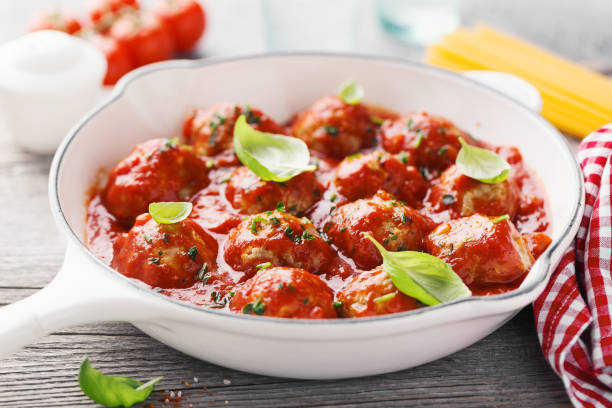 istock Homemade meatballs with tomato sauce 1083773506