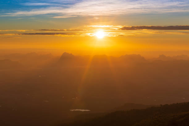 istock Beautiful sunset over the mountain 1083773512