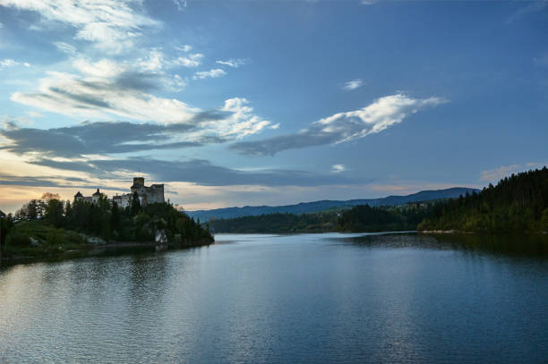 istock Castle and lake in Carpathian mountains 1083778412