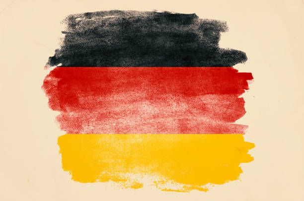 istock Germany flag with old texture grunge and vintage 1083795388