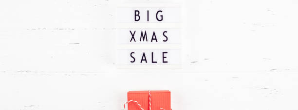 istock Big Christmas sale text lightbox white background 1083805520