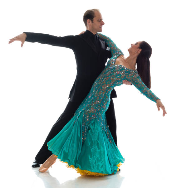 istock Happy ballroom dancers 1083811654