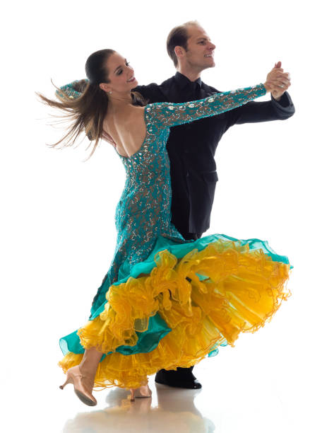 istock Happy ballroom dancers 1083811664
