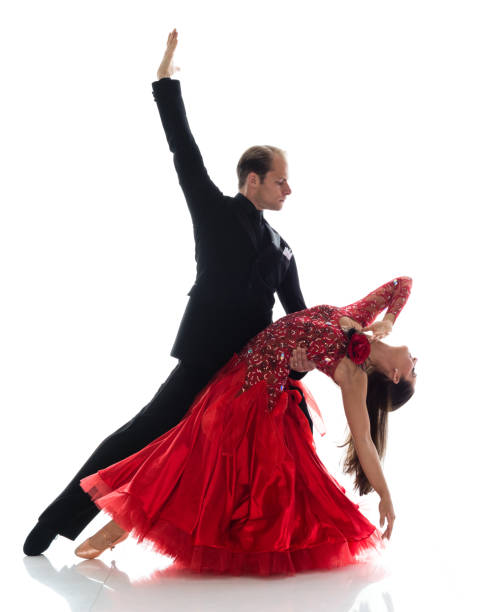 istock Cute ballroom dancers 1083811866