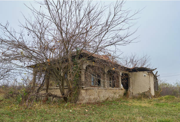 istock Abandoned house on a meadow 1083816502