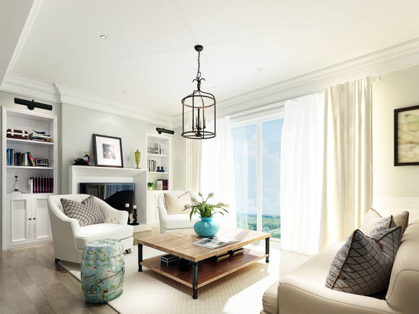 istock Modern Minimal Style Living Room 1083819278