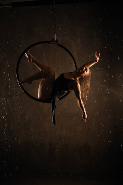 istock Aerial dancer during the rain. 1083822612
