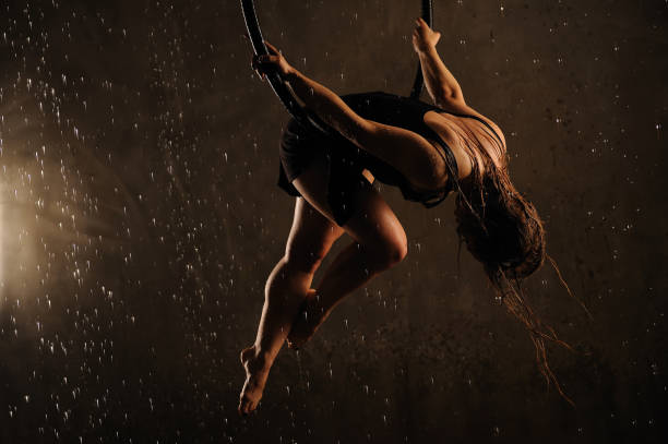 istock Aerial dancer during the rain. 1083823442