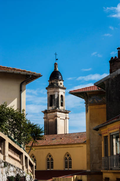 istock Church tower, Menton, France 1083826414