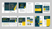 istock Brochure creative design. Multipurpose template, include cover, back and inside pages.  Vertical a4 format. 1083832796