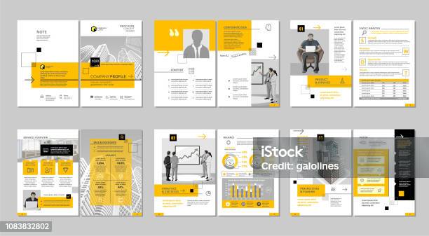 Brochure Creative Design Multipurpose Template Include Cover Back And Inside Pages Vertical A4 Format Stock Illustration - Download Image Now