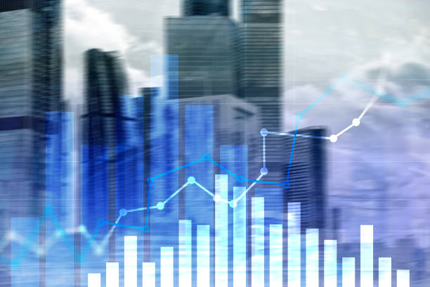 istock Financial growth graph. Sales increase, marketing strategy concept. 1083833214