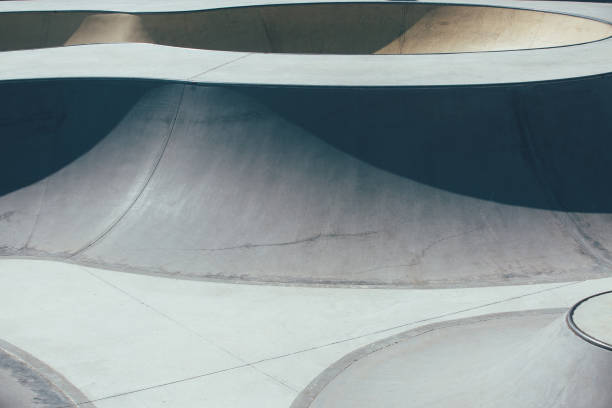 istock Ramps in the skate park 1083835902