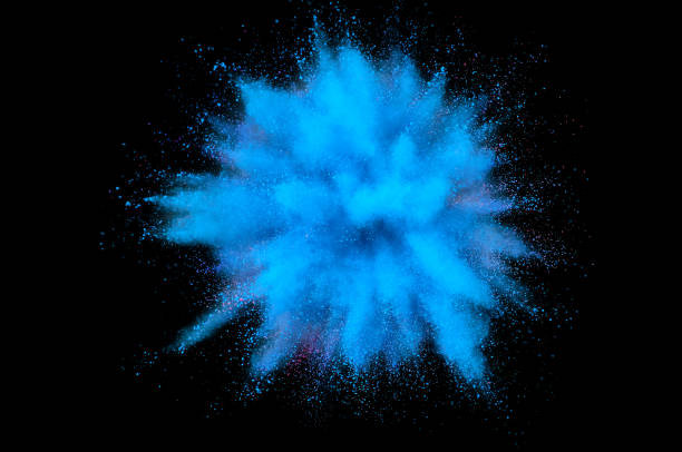 istock Colored powder explosion. Abstract closeup dust on backdrop. Colorful explode. Paint holi 1083865620