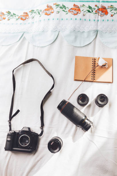 istock Camera on the embroidery hood 1083865746