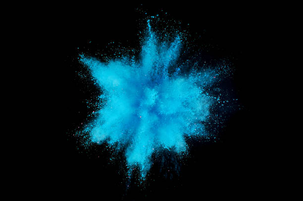 istock Colored powder explosion. Abstract closeup dust on backdrop. Colorful explode. Paint holi 1083868126