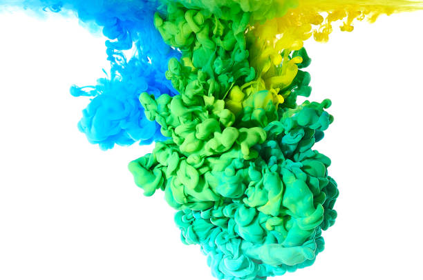 istock Ink in water. Splash paint mixing. Multicolored liquid dye. Abstract background color 1083868416