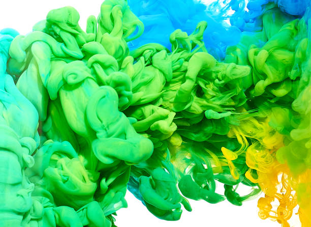 istock Ink in water. Splash paint mixing. Multicolored liquid dye. Abstract background color 1083868432