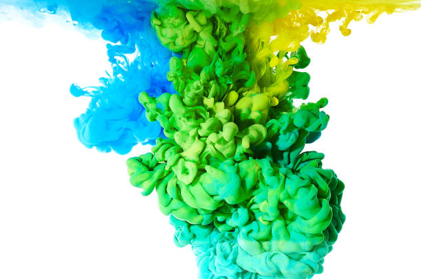 istock Ink in water. Splash paint mixing. Multicolored liquid dye. Abstract background color 1083868506