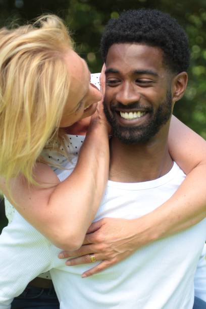 istock Beautiful love couple outside 1083874314
