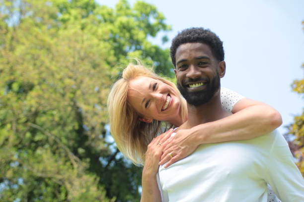 istock Beautiful love couple outside 1083874328