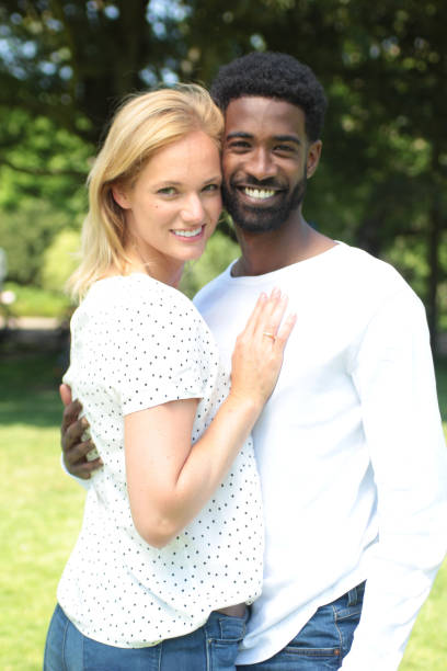 istock Beautiful love couple outside 1083874418