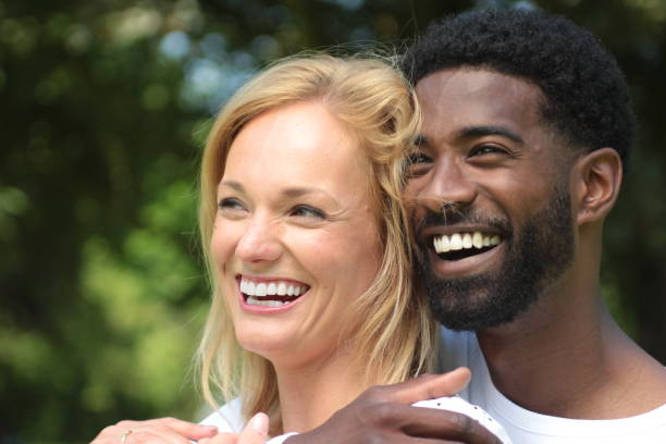 istock Beautiful love couple outside 1083874452