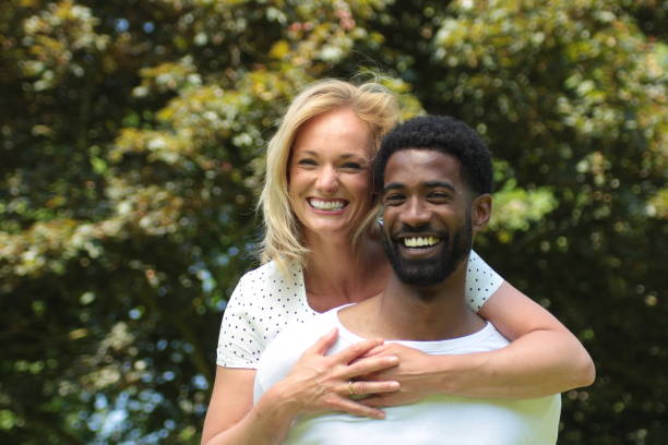 istock Beautiful love couple outside 1083874468