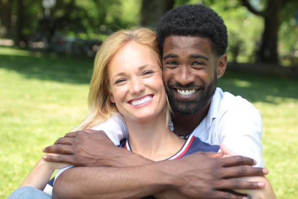 istock Beautiful love couple outside 1083874572