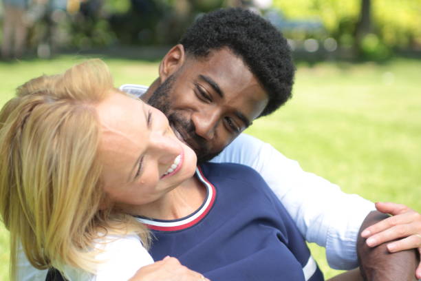 istock Beautiful love couple outside 1083874592
