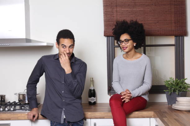 istock Man and woman in the kitchen 1083874714